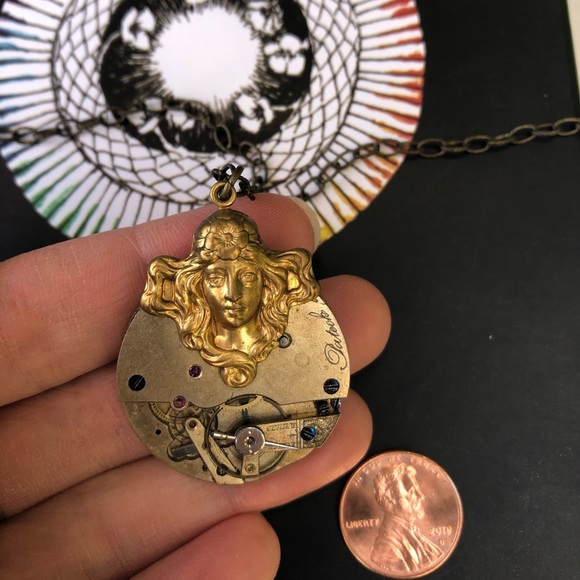 Beautiful Upcycled Watch Necklace - Picture 1 of 4